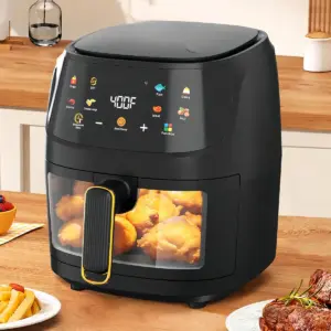 Freidora de Aire Digital 12L Xhome con Circulación de Aire Caliente - Prepara comidas saludables y crujientes sin aceite para toda la familia
